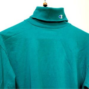 VTG 90s Champion Turtleneck (M/L) Turquoise
